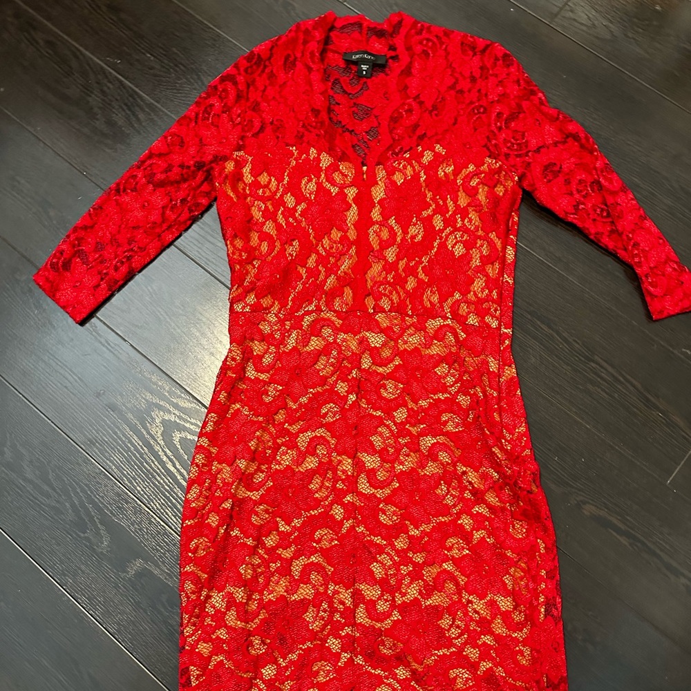 VINTAGE KAREN KANE - Elegant Red Lace Dress ❤️❤️